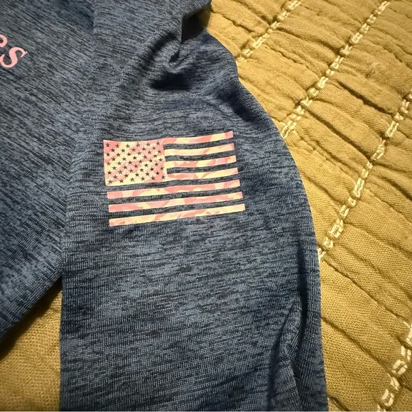 Vineyard Vines Heathered Blue Kids Long Sleeve Tee - Picture 3 of 9